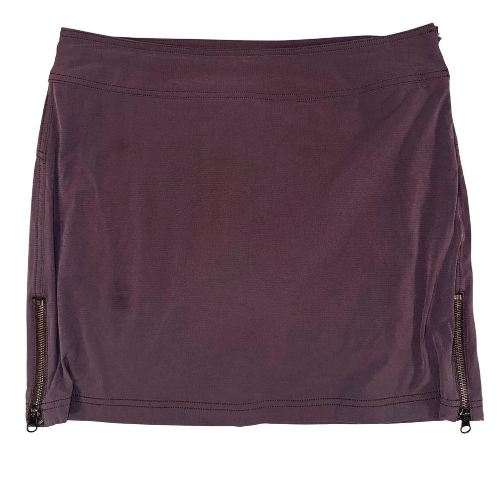 Athleta Commuter Skort Size 6 Jenner deep. Purple Golf Skirt Zip Pockets